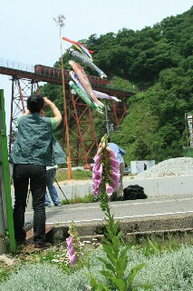 餘部鉄橋を通って、湯村の祭り見物（その２）