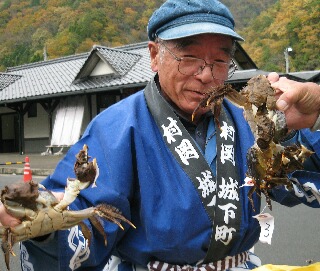 モクズガニとカニ捕り名人