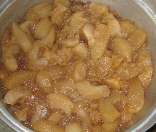 アップルパイ用の煮リンゴ