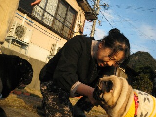 ニッコリ？してくれた愛犬と